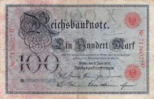 100 Mark 1907 ro.30 X/D